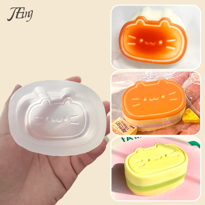 

Cat Cheese Cake Silicone Mold Candle Mold Scented Diy Handmade Resin Mold Candle Making Mochi Toy Mould