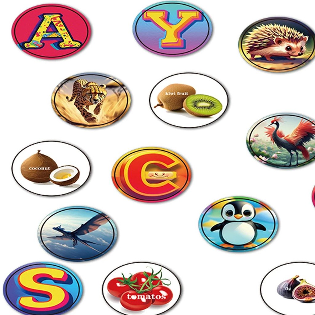 

1000 Stickers Girls Kid Stamps, A Collection of Beautiful Pictures of Letters And Animals Kid Toys for Magic Sticker Stamper