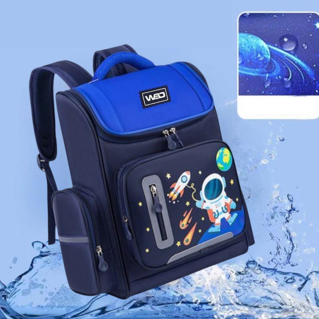 VEROSAE_SHOPSMARTGIRL New Tas Ransel Anak Sekolah Import Sd Cowok Anti Air Astronot 00550