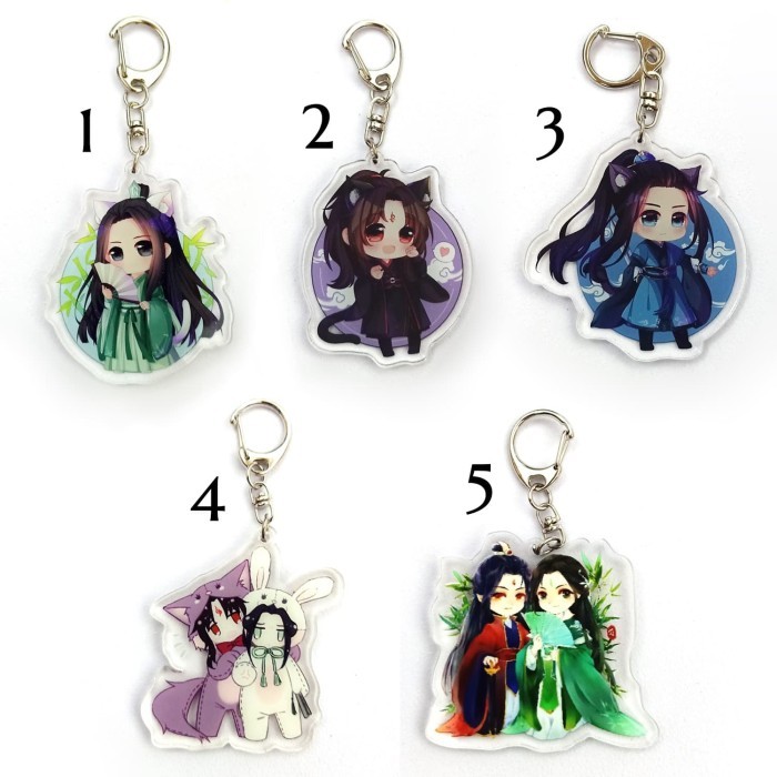 Gantungan kunci akrilik 2 sisi ren zha fan pai shen qingqiu luo binghe