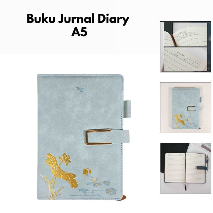 

PPCS Buku Jurnal Leather Notebook Diary A5 80GSM 200 Halaman T2D6NQ