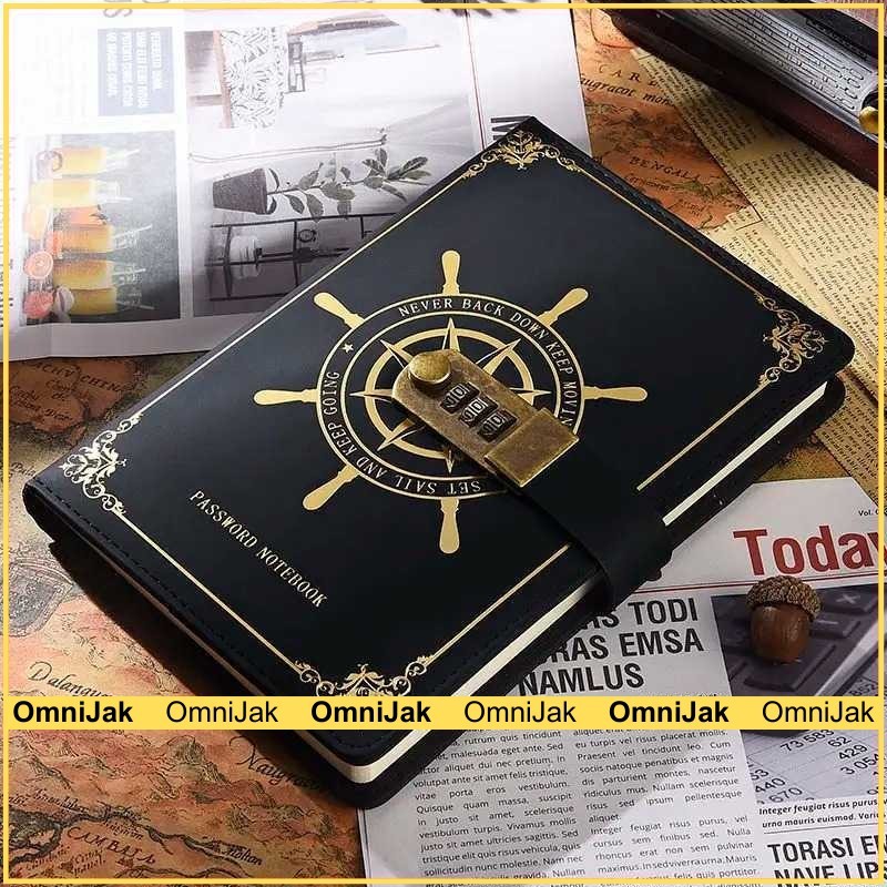 

TODDI Buku Jurnal Leather Vintage Pirate A5 200 Halaman Grid with Lock - 10001