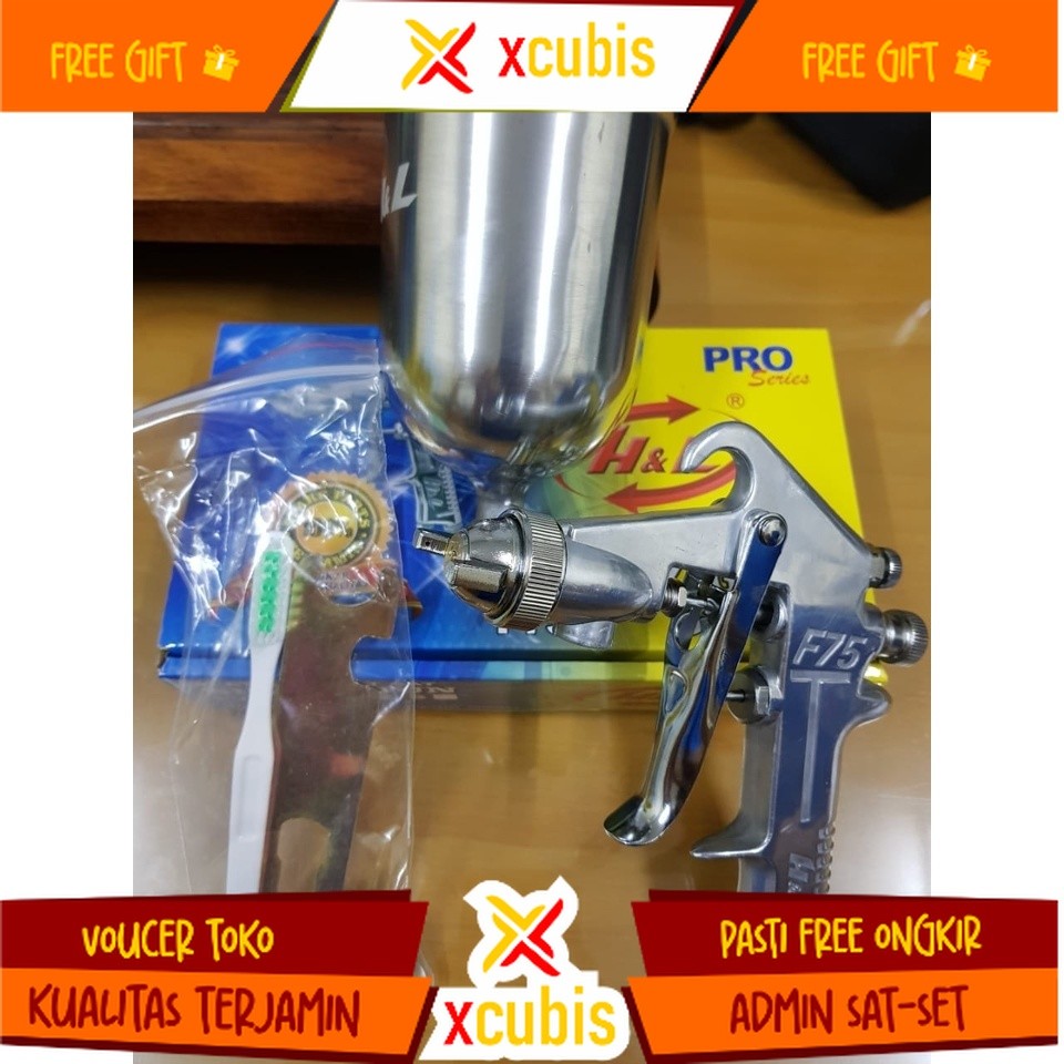 SPRAY GUN - ALAT SEMPROT CAT BODI CHROME