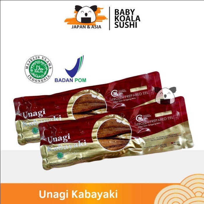 

UNAGI KABAYAKI Belut Panggang 200g Halal|Ikan Sidat Bakar Berbumbu - 167g, Isi 1EkorBesar