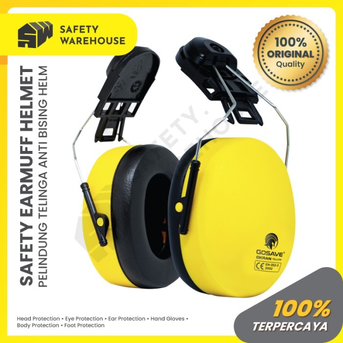 

Ear Muff Cantel Helmet OKRAN Earmuff Safety 28db Kuning Gosave 28 DB