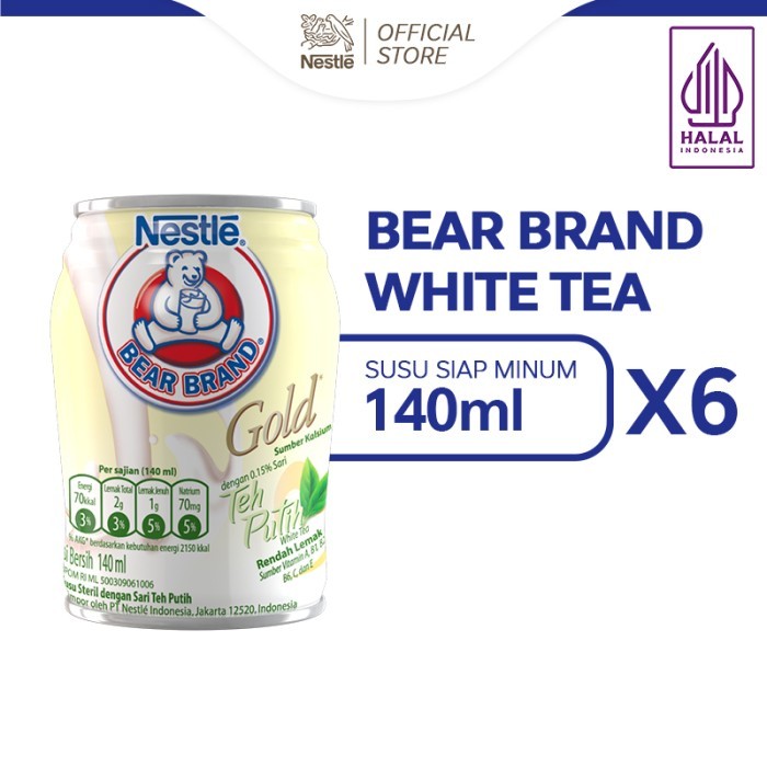 

BEAR BRAND Milk White Tea 140ml 6 pcs
