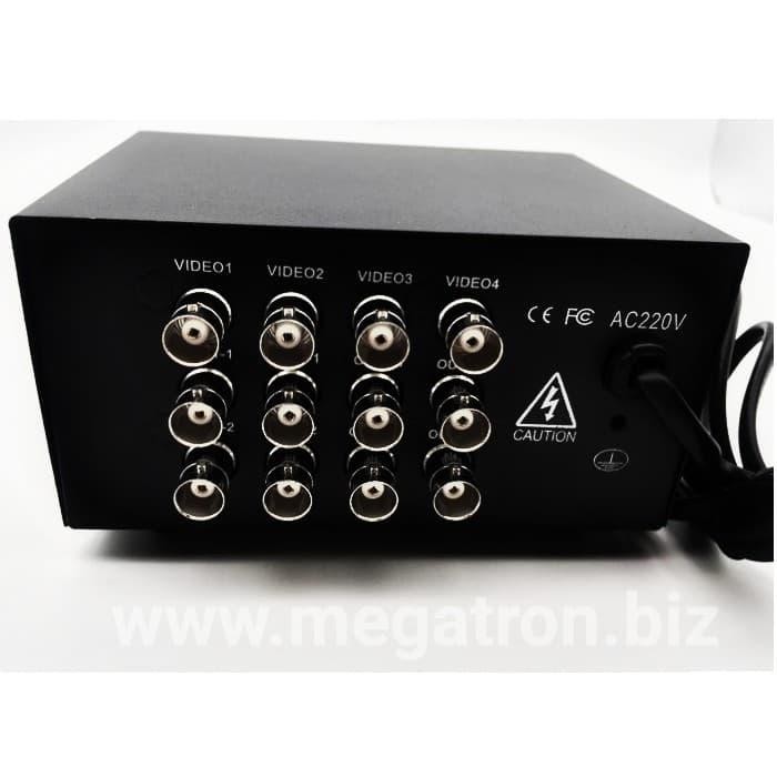 CCTV AHD/HD-CVI/HD-TVI Video Distributor amplifier 4 input - 8 output