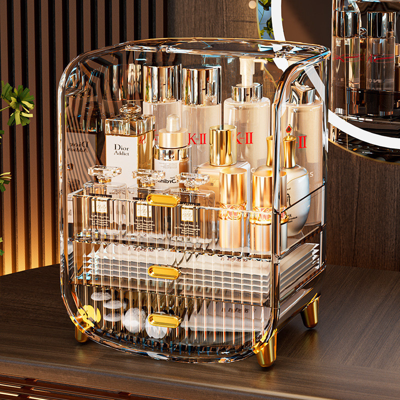 JAKLUIS_SHOP Rak Makeup, Skincare dan Kosmetik Dengan Laci Mewah / Luxury Skincare, Cosmetic and Mak