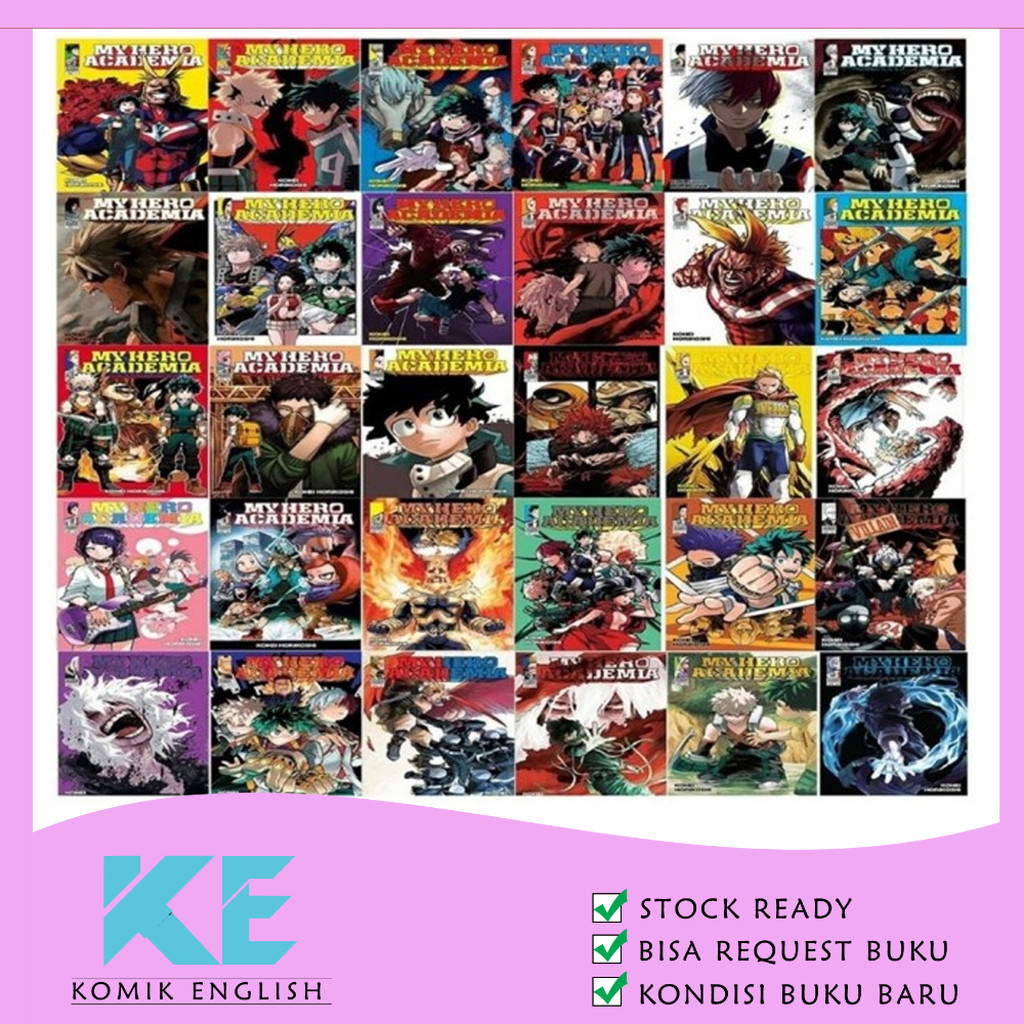 Komik My Hero Academia Full Set (36 book series) English
