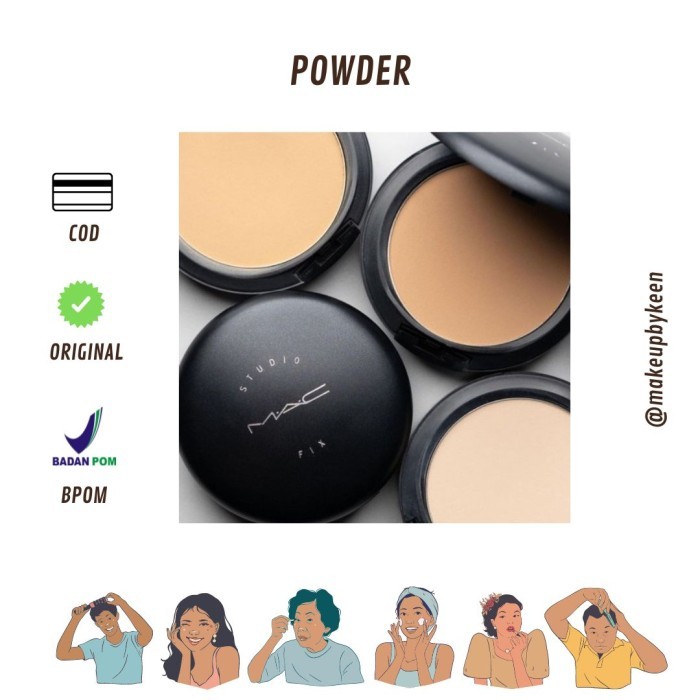 MAC Studio Fix Plus Foundation Powder | MAC Compact Powder | Bedak MAC - NC43