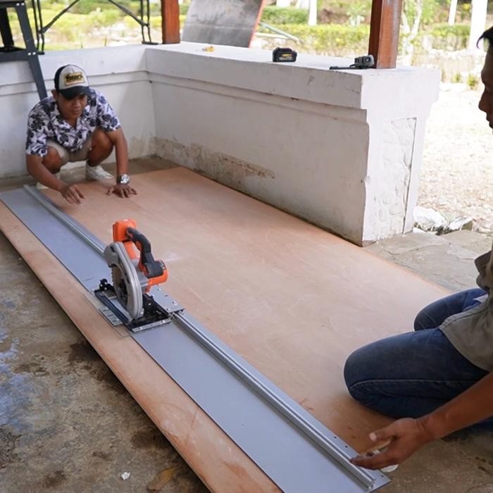 Ready Woodenjoy 260cm Tracksaw untuk Circular saw (2 Tracksaw 130cm dan 1 Slider) plus Bonus tracksa