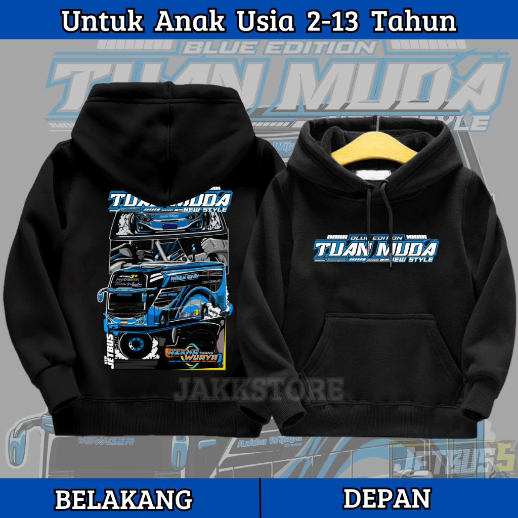 BISA COD Hoodie Anak Usia 2 3 4 5  6 7 8 9 10 11 12 13 Tahun /Jaket Bus KIDS PANDA TUAN MUDA Jetbus 