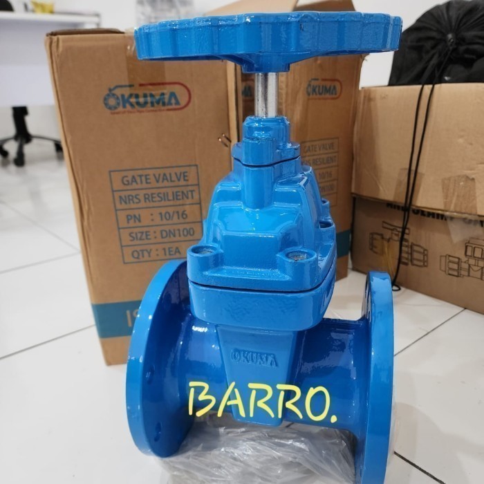 Gate Valve 8" Inch DN 200 Resilient Ductile Iron Flange PN16