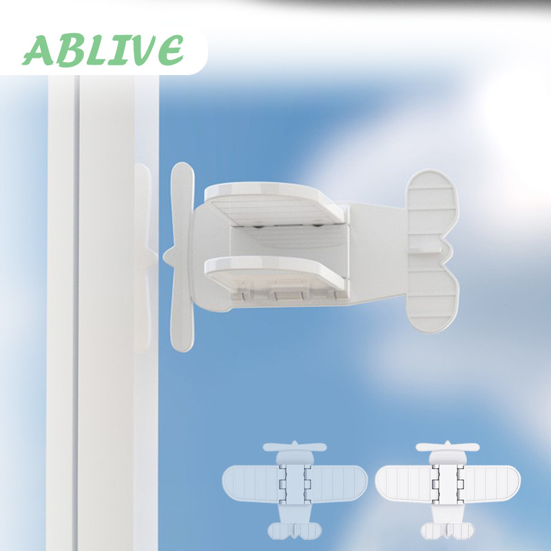 Kunci Jendela Geser Aluminium Kunci Jendela Sliding Pengunci Jendela Anak Bentuk Pesawat