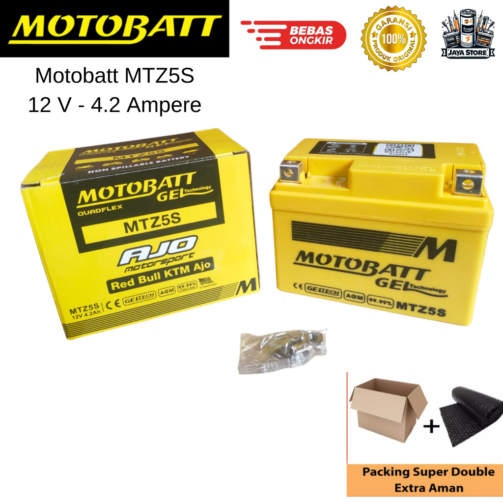 Aki Motor Mio GT, Mio M3/Z, Mio Soul, Mio J, Mio S, Mio 125 Motobatt Original MTZ5S