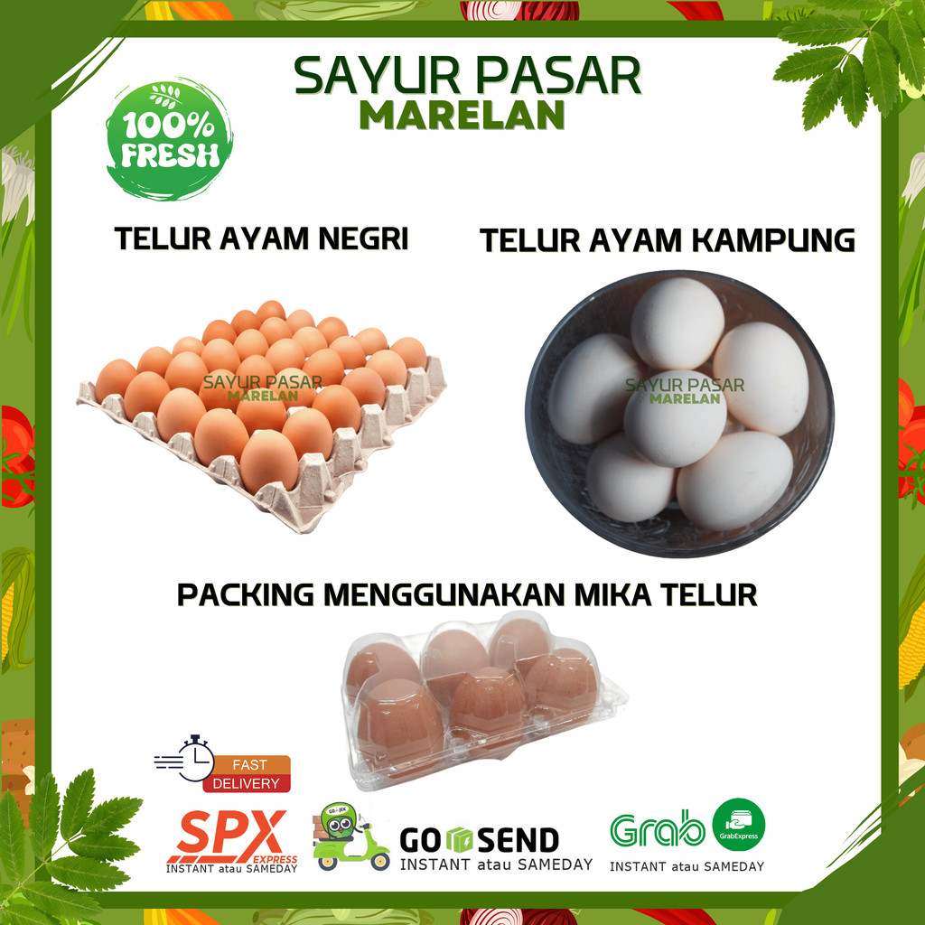 

TELUR AYAM NEGRI / TELUR AYAM KAMPUNG - 1 BUTIR