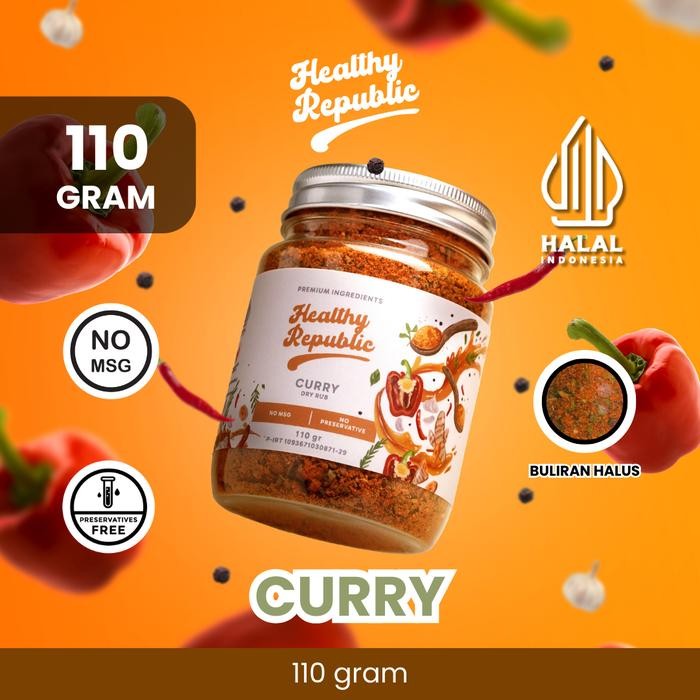 

MOERAH!~[BEST] Healthy Republic Bumbu Marinasi Dry Rub 110Gram Serba Guna [ ROASTED CURRY ]