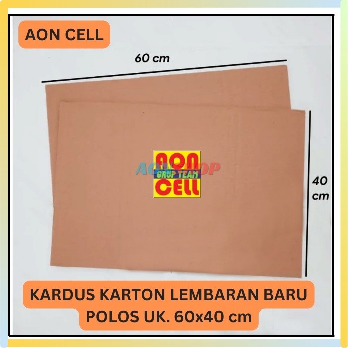 

[AS] KARDUS DUS KARTON LEMBARAN BARU POLOS UK. 60x40 cm PRAKARYA PACKAGING