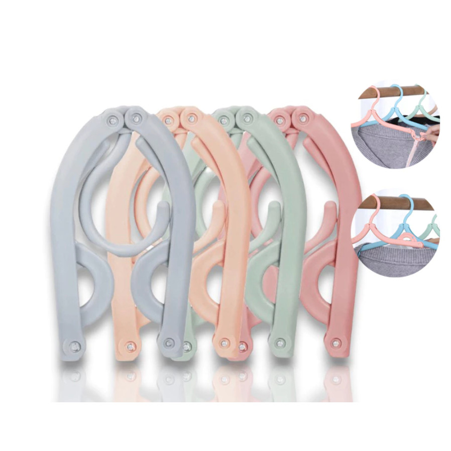 GANTUNGAN BAJU LIPAT SERBAGUNA HANGER LIPAT MAGIC PORTABLE TRAVEL HANGER PORTABLE HANGER BAJU LIPAT 