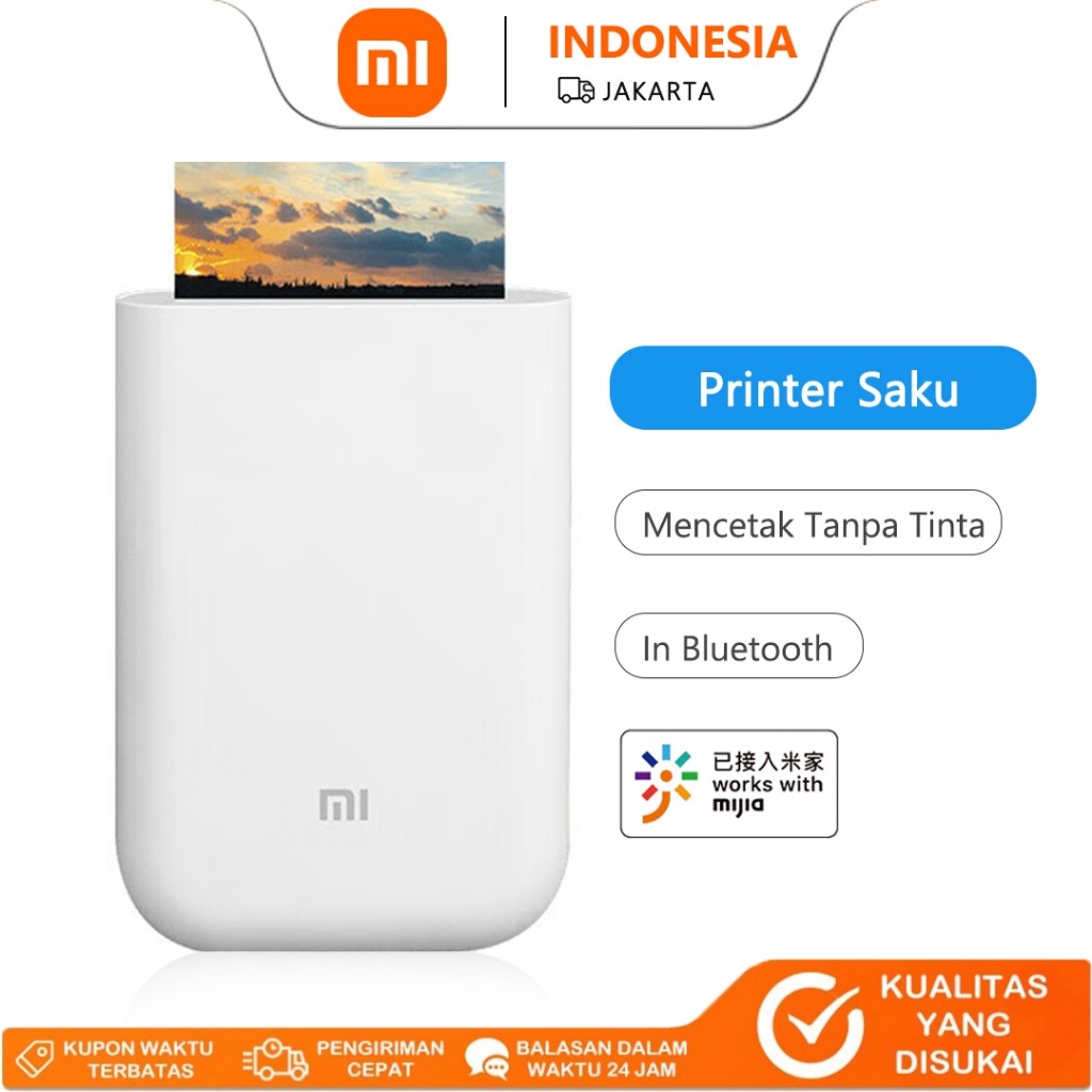 

Xiaomi Pocket Photo Printer - Cetak Foto AR, Tanpa Tinta, Bluetooth, Portable, Kertas Perekat, Cocok untuk Kreativitas