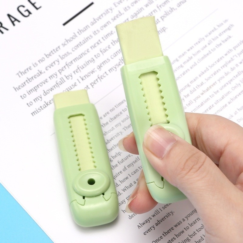 

LPL Penghapus Pensil Dorong Warna Pastel Penghapus Mekanik Lucu Mechanical Eraser Push & Pull Retractable Perlengkapan Sekolah Anak Sliding Eraser Hapusan Mekanik Warna Lucu Tidak Meninggalkan Serpihan