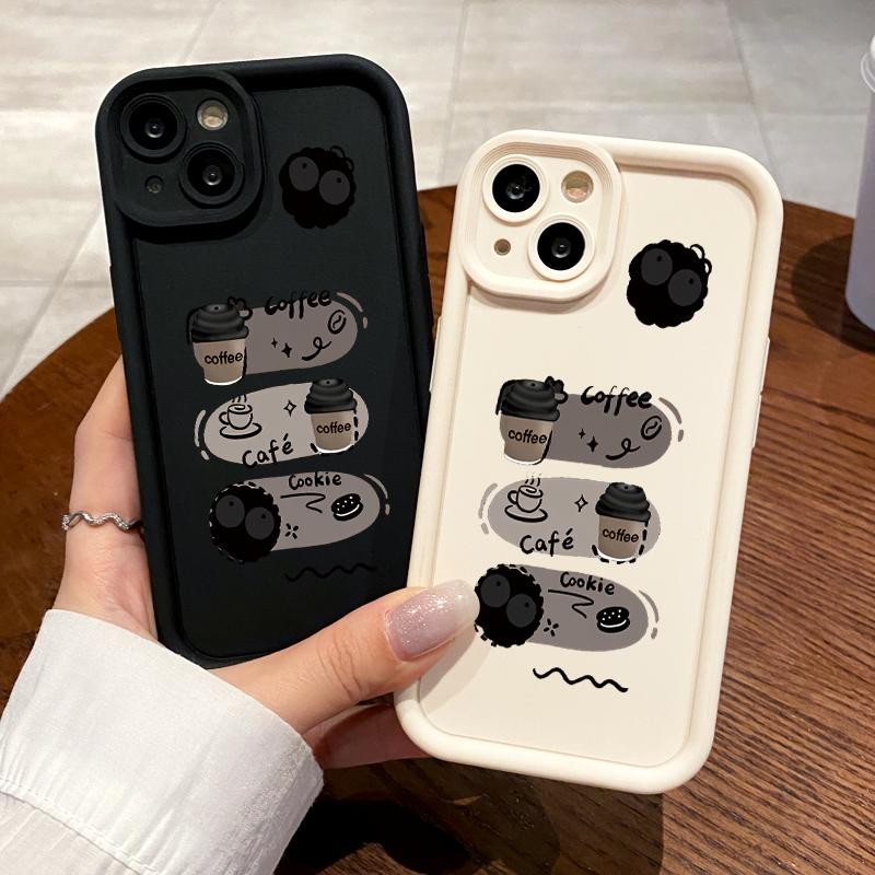 Case Hp For Oppo Reno5 4G 5G Reno3 Reno4 F Reno4 Lite Reno5 F K Z Reno6 Silicone Minimalis Coffee Ca