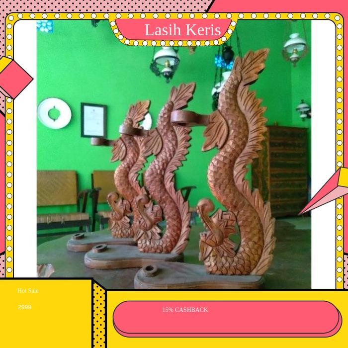 JAGRAK KERIS / STAND KERIS /BLAWONG DUDUK / BLAWONG MEJA / BLAWONG KERIS UKIR NAGA Asli KRS12