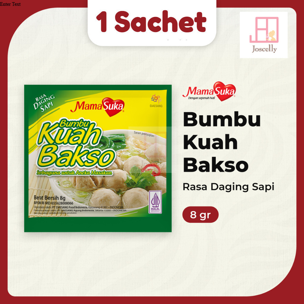 

JOSCELLY.ID MAMASUKA Bumbu Kuah Bakso Sachet 8 gr