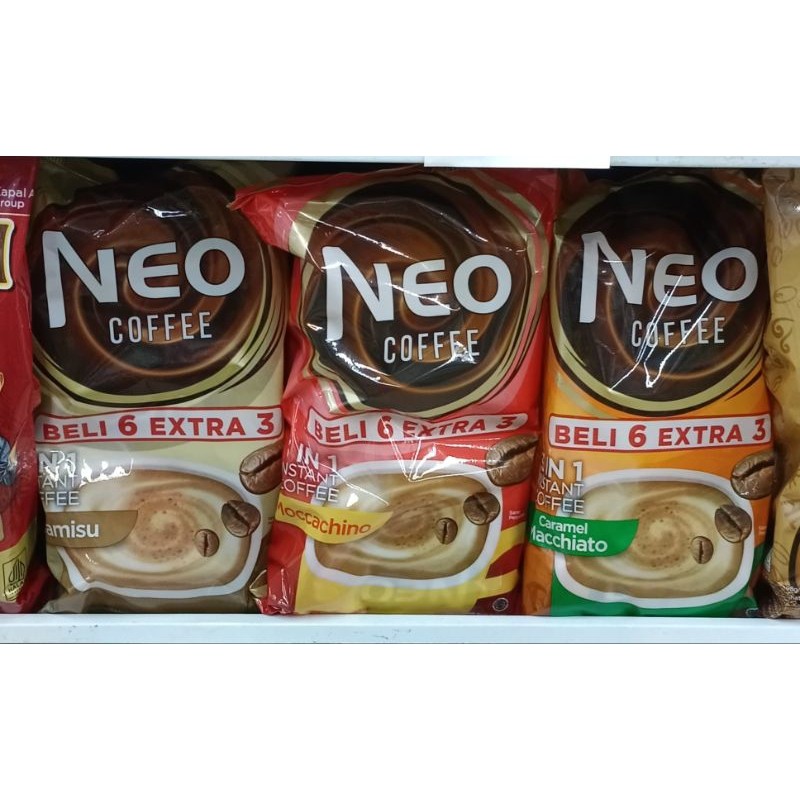 

Neo Coffee 6+3 sachet x 22gr kopi bubuk instant instan - ARM