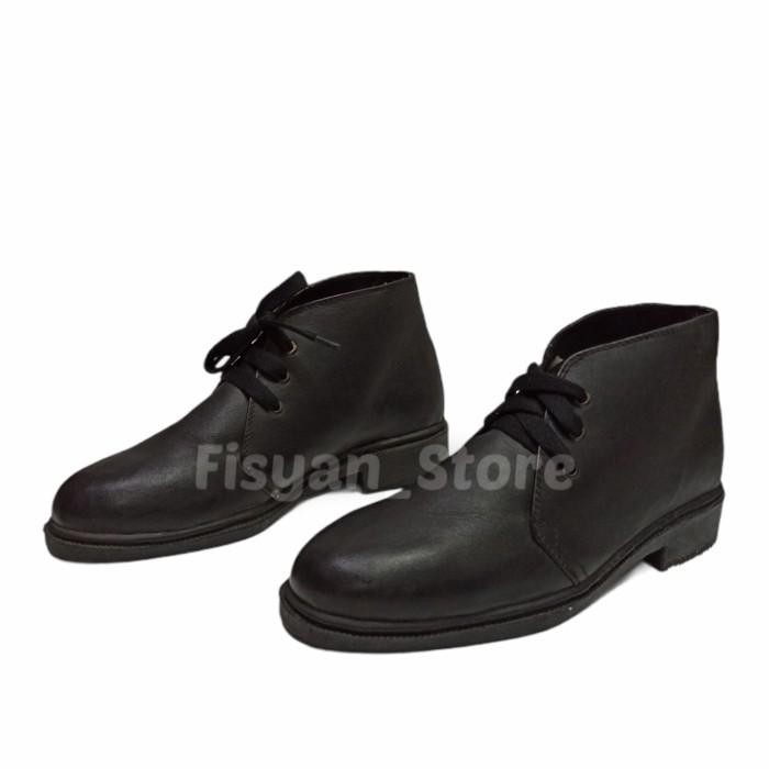 Sepatu PDH Hitam Asli Kulit AR - 39