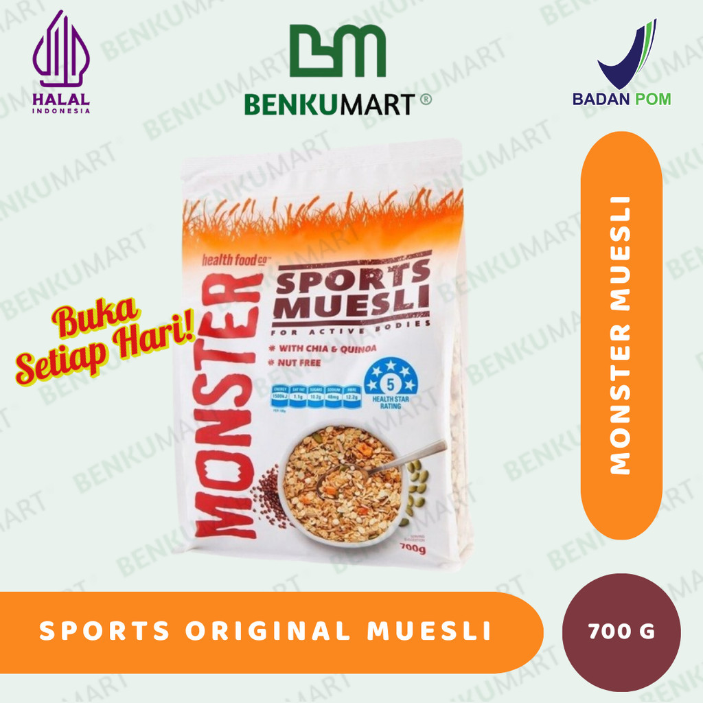 

Monster SPORTS ORIGINAL Muesli 700 g | Healthy Food Co | 700 gram