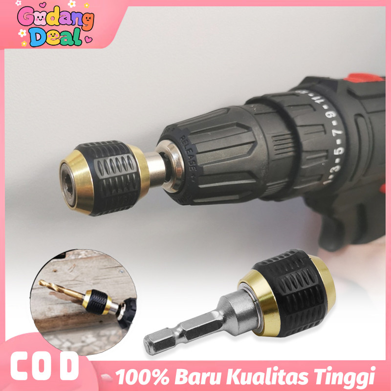 Adaptor Mata Bor Quick Change Chuck Hex Drill Chuck Quick Change Adapter Converter Hex Shank