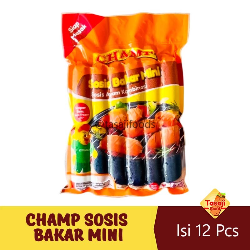 

Champ Sosis Bakar Mini 500 Gram Isi 12 Pcs