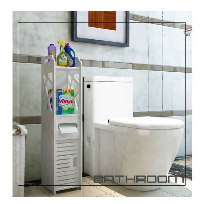 aryaboskushopLemari Kamar Mandi RAK TOILET SHAMPO SABUN TISSUE ALAT2 KAMAR MANDI KODE A515