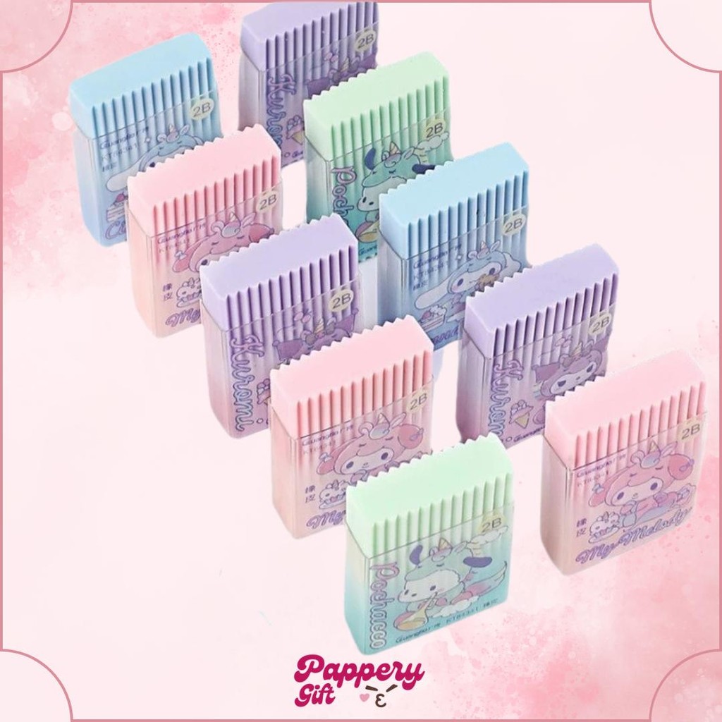 

Penghapus Karakter SANRIO Kuromi Melody Cinnamonroll Pocacho Per 1 Pcs - SE0442