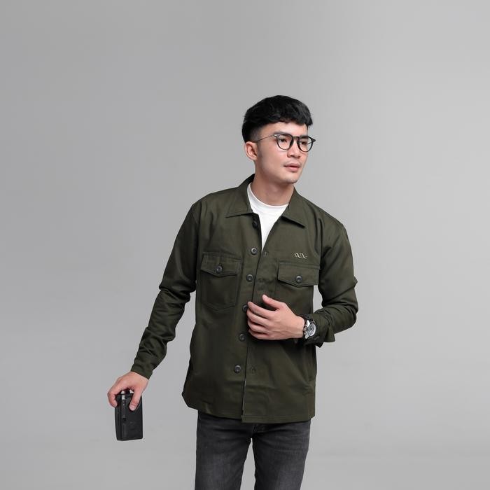 iNeat Zaku Trucker Jacket Outerwear Green - M