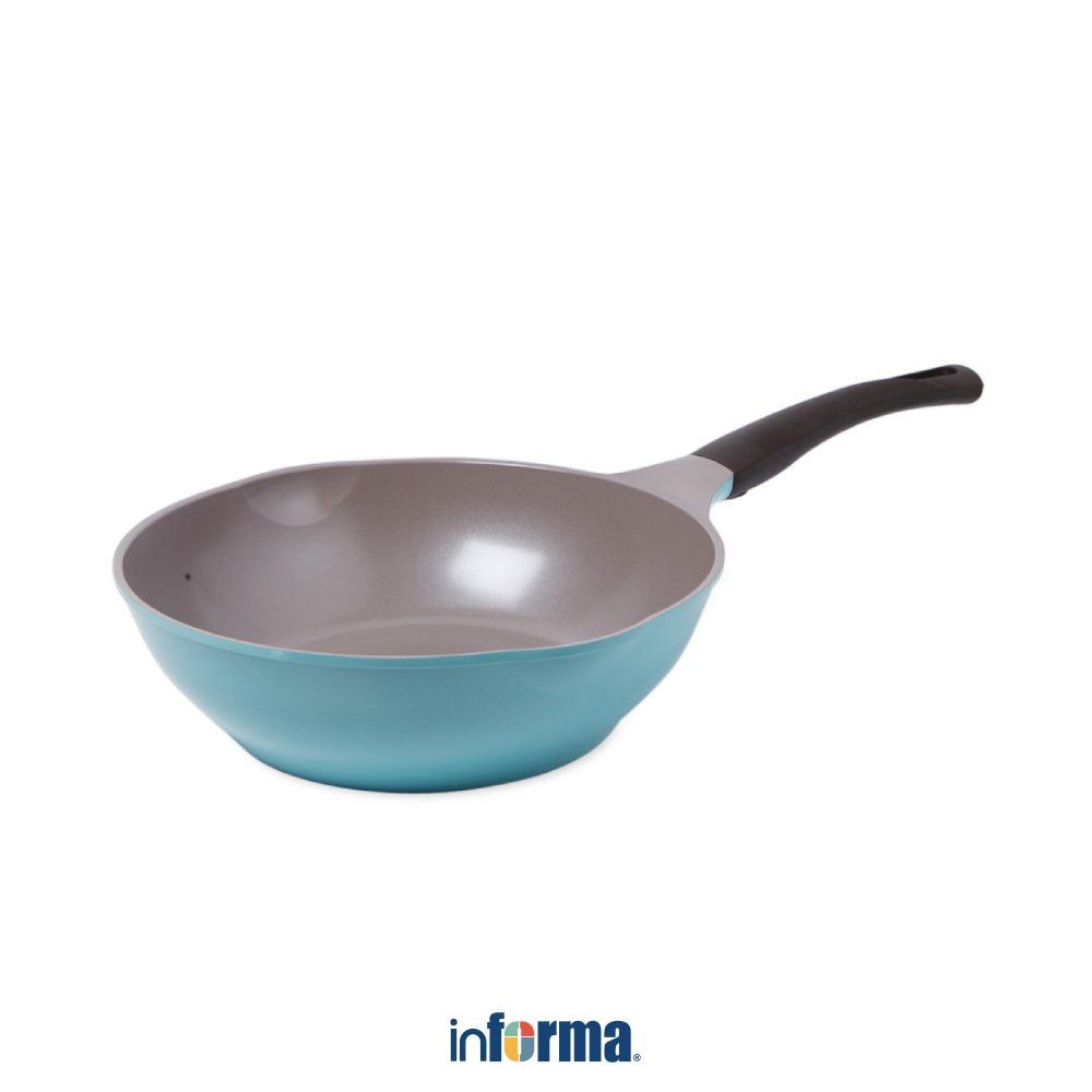 Informa Cheftopf 28 cm Wajan Penggorengan - Aquablue Frypan Pan Masak Teflon Penggoreng Perlengkapan