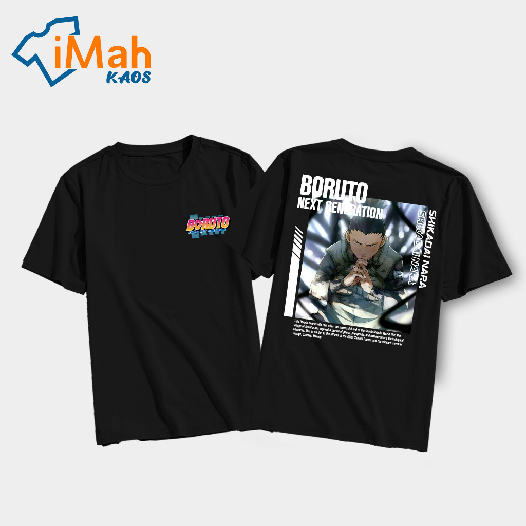 Housemith - KAOS ANIME BORUTO [ Shikadai Nara ] - Kaos Anime BORUTO Pria & Wanita | Kaos Distro Japa