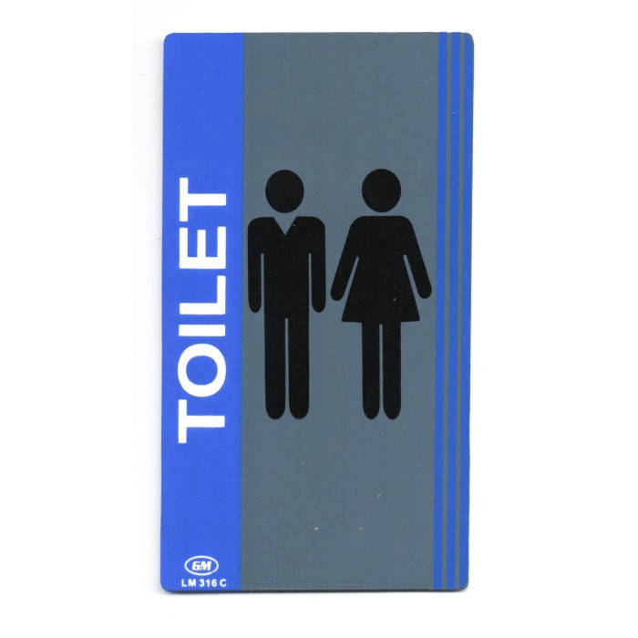 

Papan Tanda / Sign Board / Label Acrylic TOILET LM 316 C