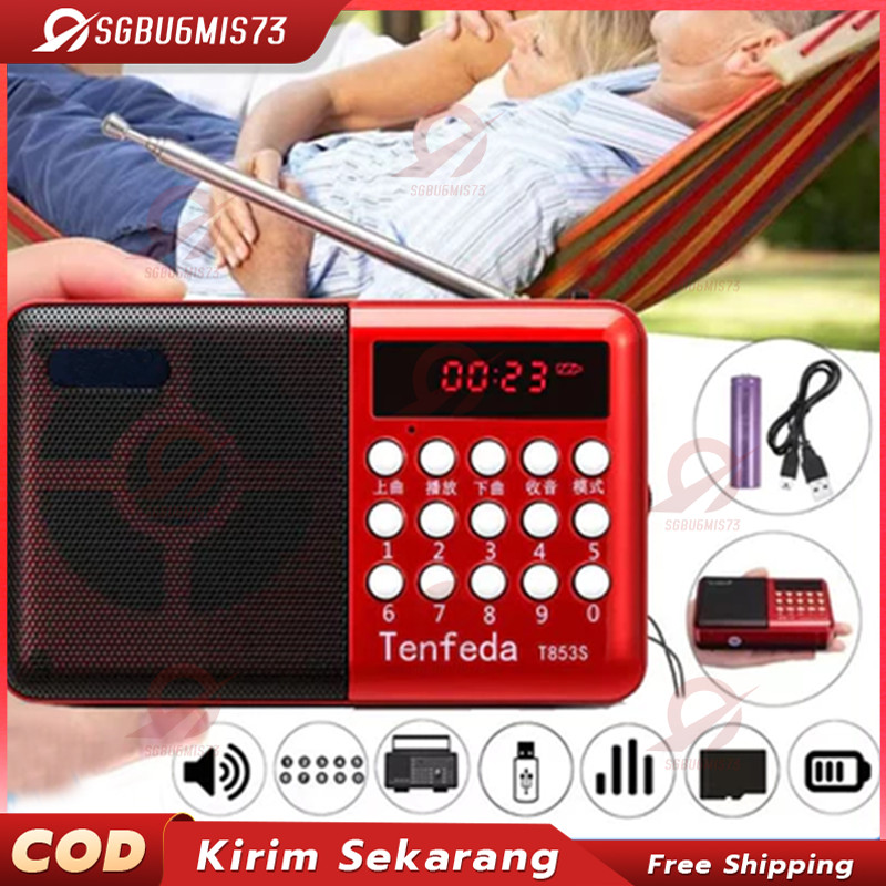 COD Radio Bluetooth JOC Digital MUROTAL Radio Mini FM/SD/USB/MP3 Player//Radio JOC//JOC//RADIO MINI