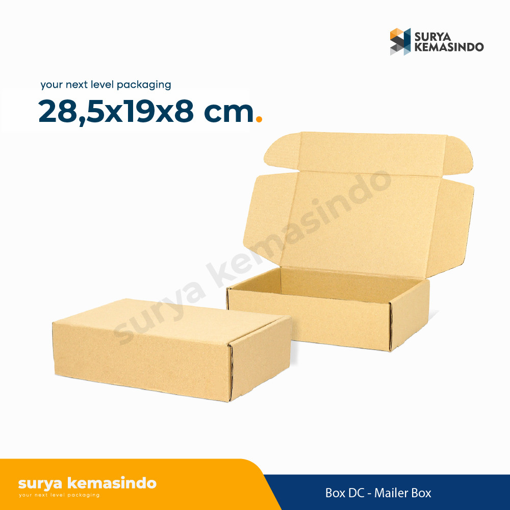 

Box 28,5x19x8 (KCI) Kotak/Kemasan/Kardus/Packaging/Hampers/Box/Slip/karduskemasan/MailerBox/Tinggi8