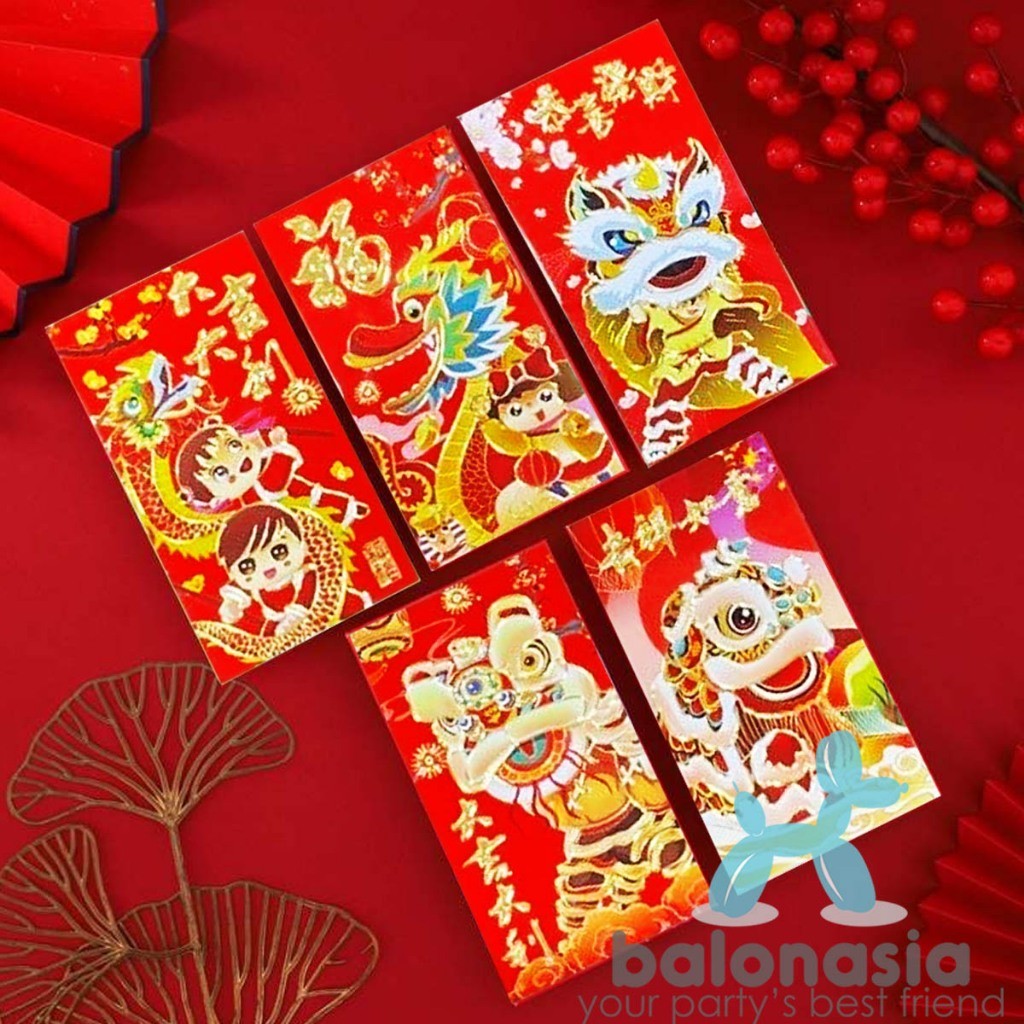 

Aksesories imlek angpao chinese new year naga sticker