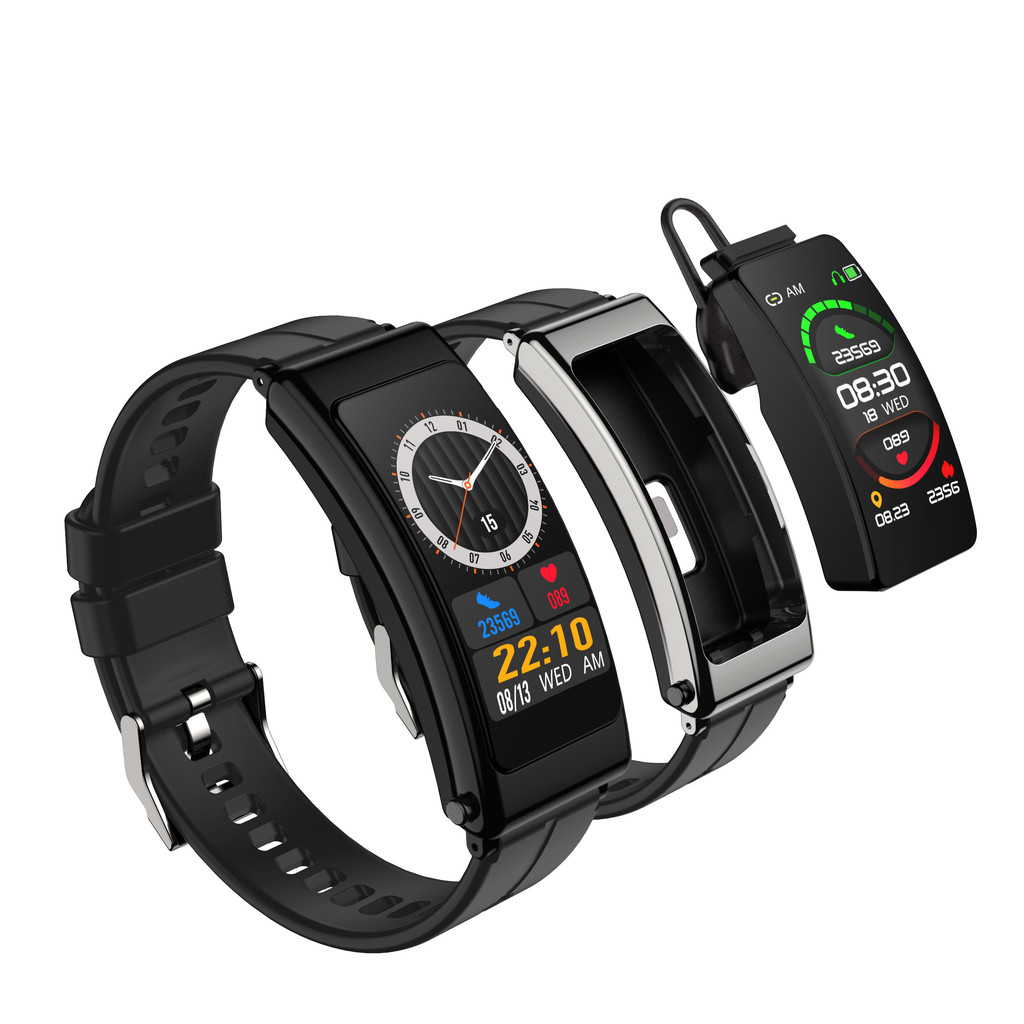 

New K13 earphones smart wristband 2-in-1 touch waterproof Bluetooth Headphones music step heart rate blood oxygen smart watch