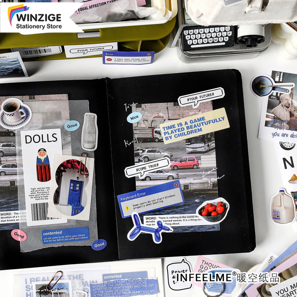 

Winzige 200pcs Stiker Vintage Gaya /Stiker Lucu /Retro Book Sticke Stiker Berperekat Gaya Stiker Album Journal/Aesthetic Typography Sticker Set Scrap Diary Material