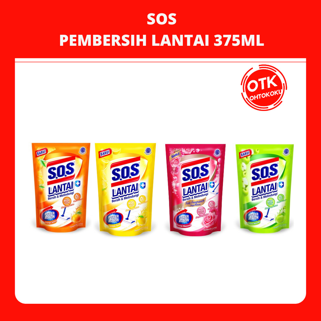 SOS PEMBERSIH LANTAI 375ML REFILL