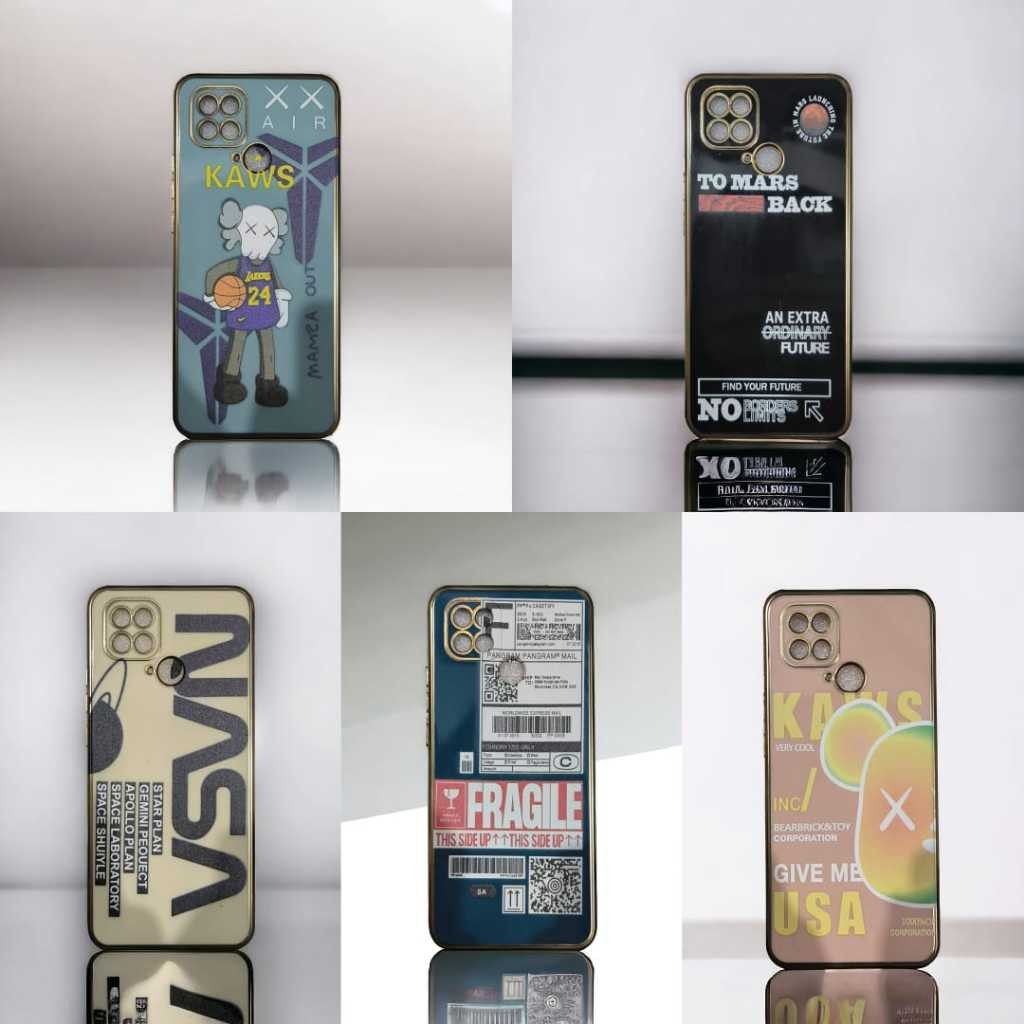 [ SAMSUNG A03 | A03S | A03 CORE | A04 | A04S ] CASE LISTCROME COLOUR CORAK CROME CASE MOTIF