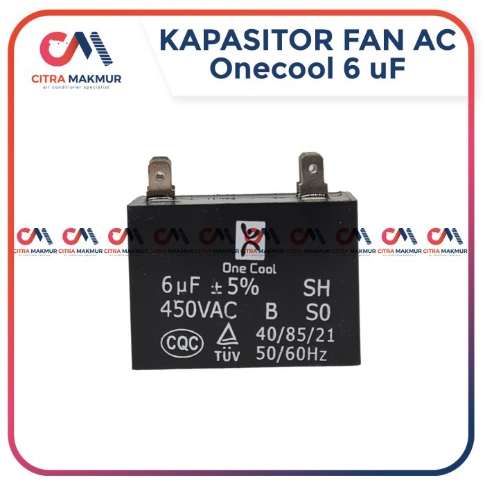 CAT99 Kapasitor Fan AC 6 uf Kaki 4 Capasitor mikro Kipas angin 2,5 pk blower