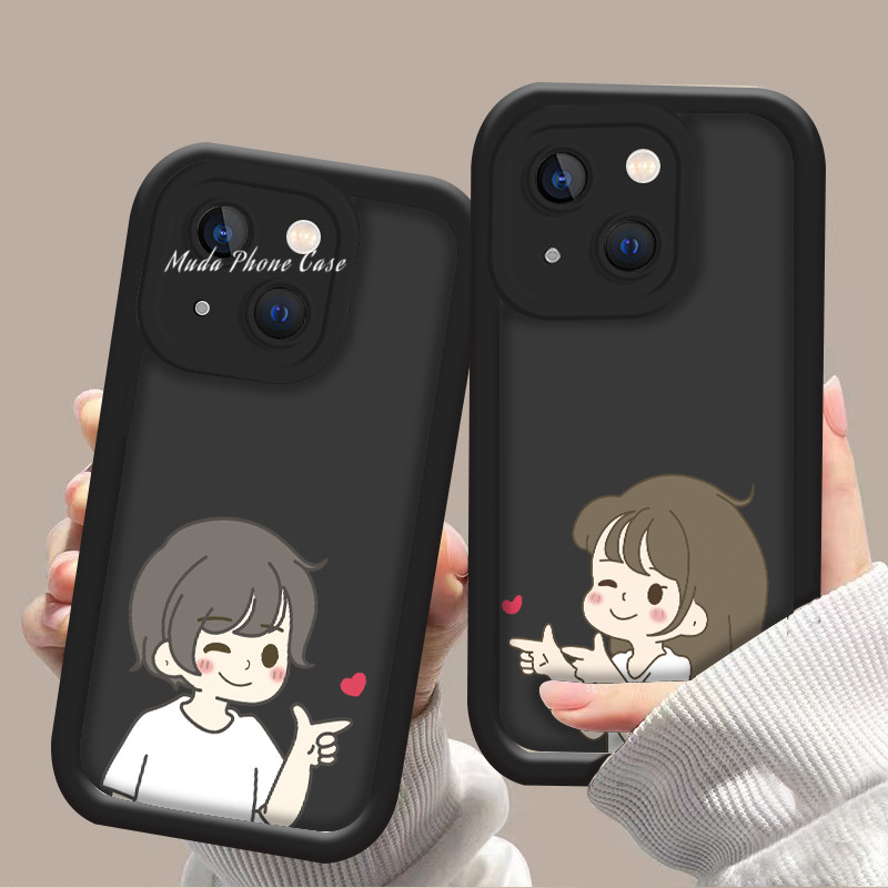 OPPO Case Cute Couple Case Oppo A17 A16K A16 A15 A98 A94 A93 A78 A78 A77 A76 A74 A7 A60 A58 A5 7 A55