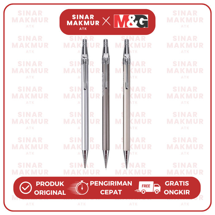 

Pensil Mekanik/Mechanical Pencil All Metal Classic 0.5 mm M&G AMP10171 (PCS)