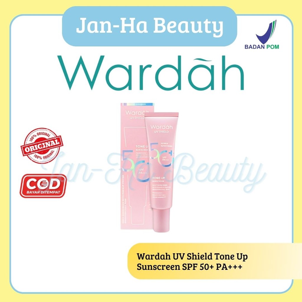 NEW! Wardah UV Shield Tone Up Sunscreen SPF 50+ PA+++ -  Sunscreen Wajah Pekanbaru